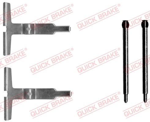 QUICK BRAKE Piederumu komplekts, Disku bremžu uzlikas 109-1602